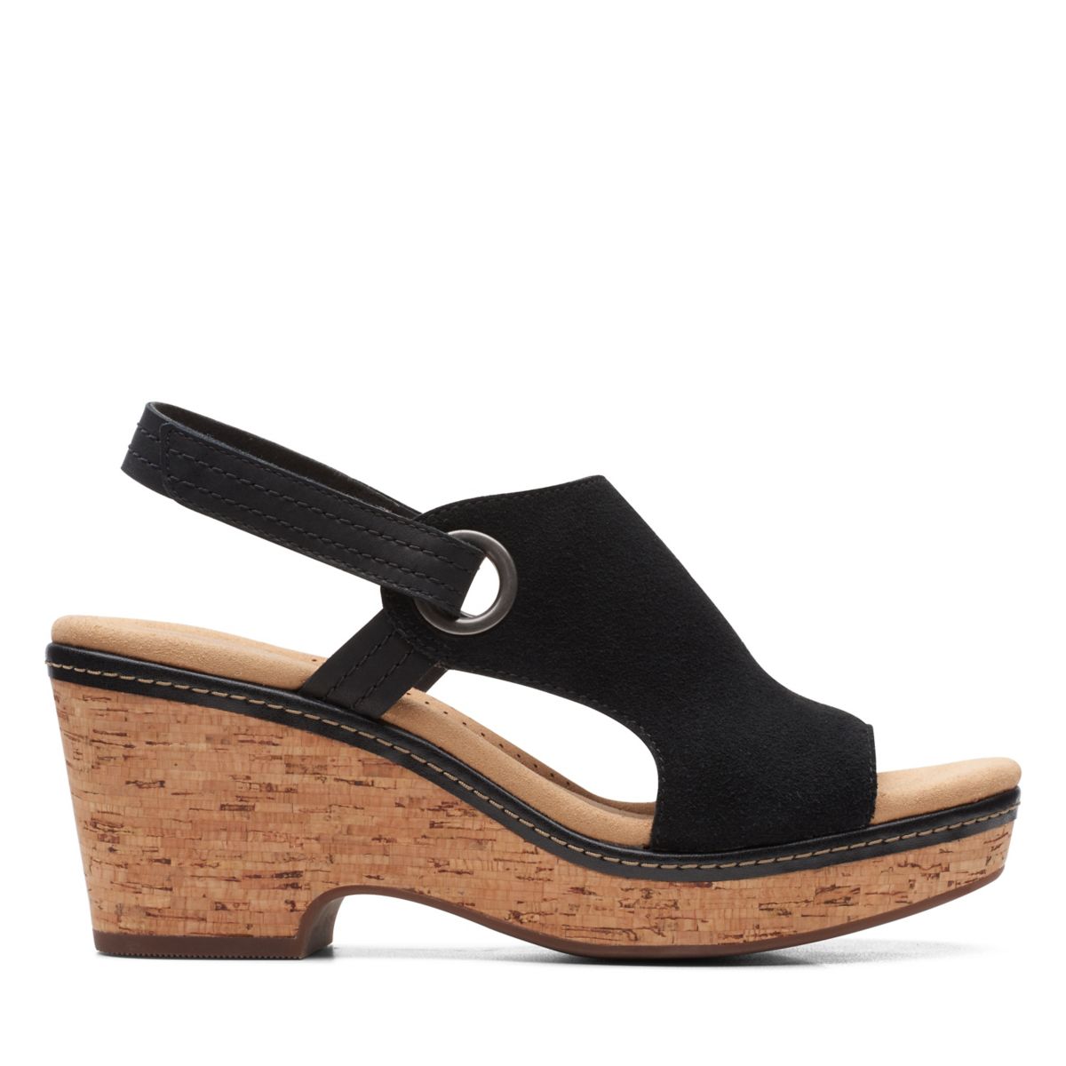 Női Clarks Giselle Sea Éktalpú Szandál Fekete | 99539021