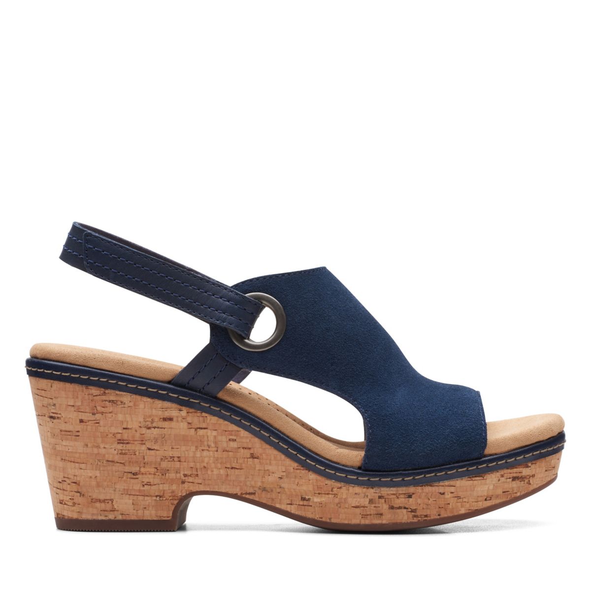 Női Clarks Giselle Sea Éktalpú Szandál Sötétkék | 41586297