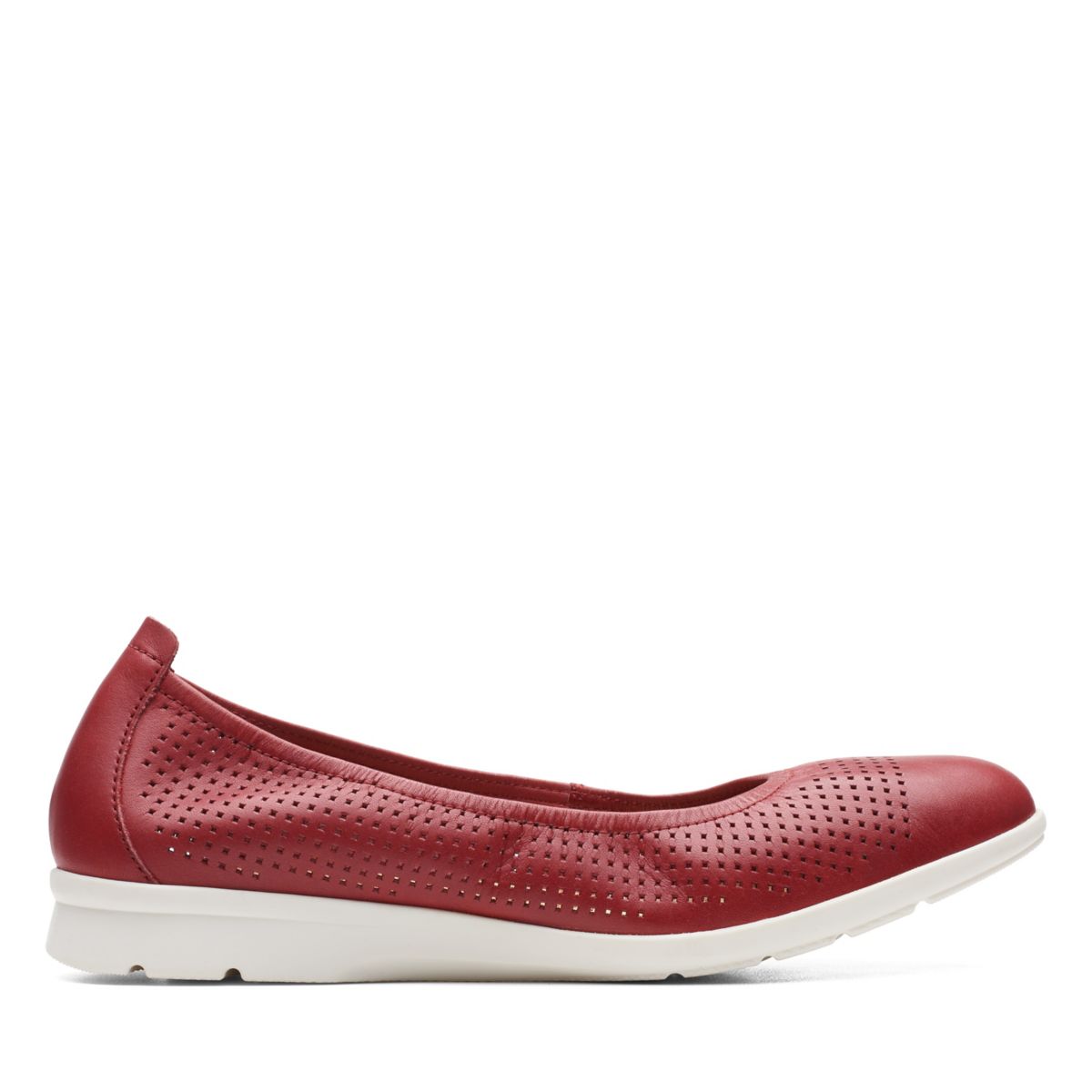 Női Clarks Jenette Ease Balerina Cipő Piros | 43648093