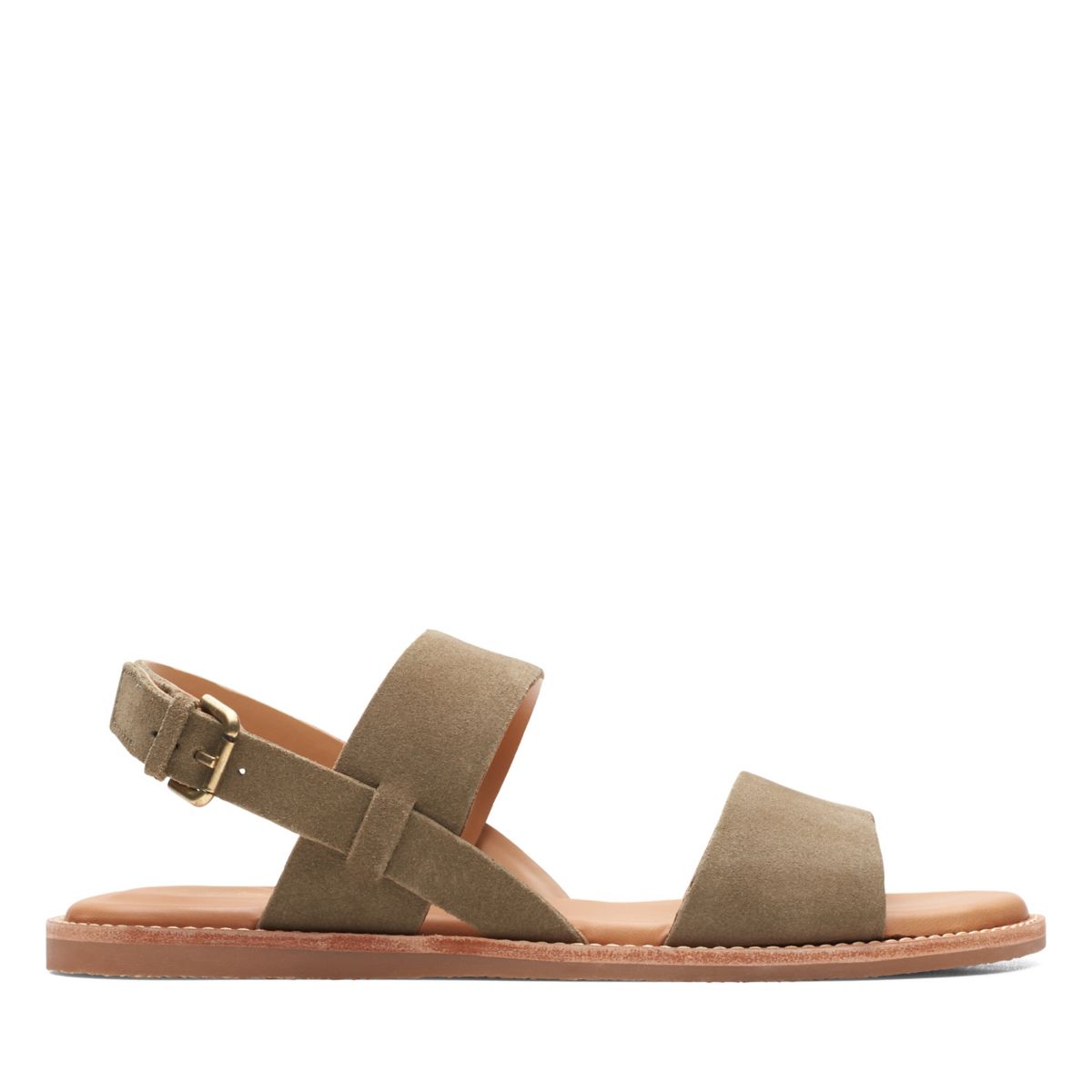 Női Clarks Karsea Pántos Szandál Olivazöld | 19482333