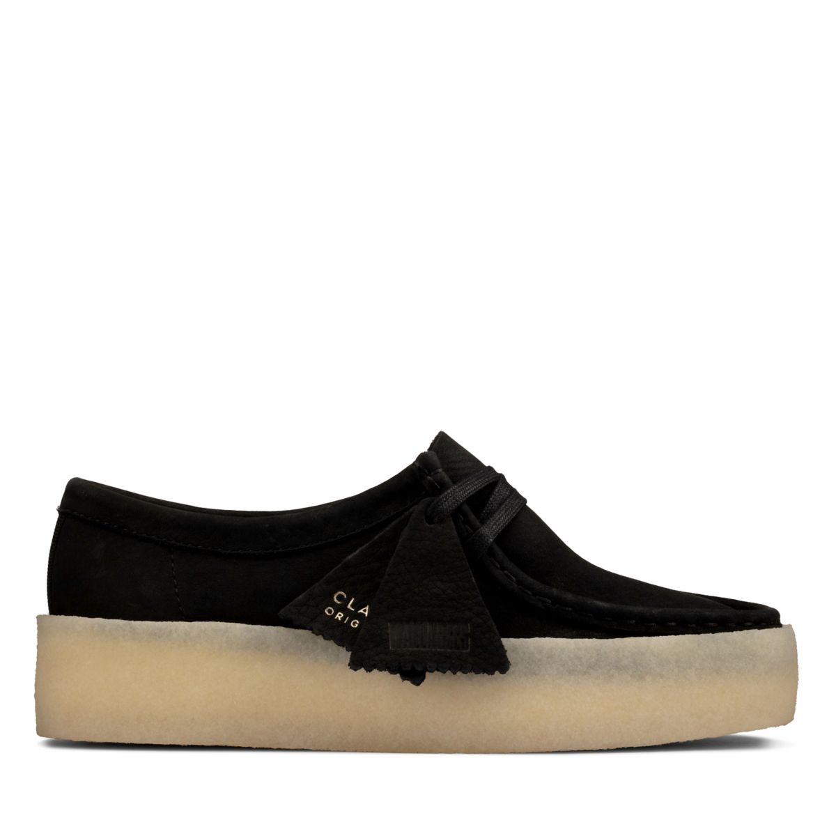 Női Clarks Original Cup Wallabee Fekete | 37721394
