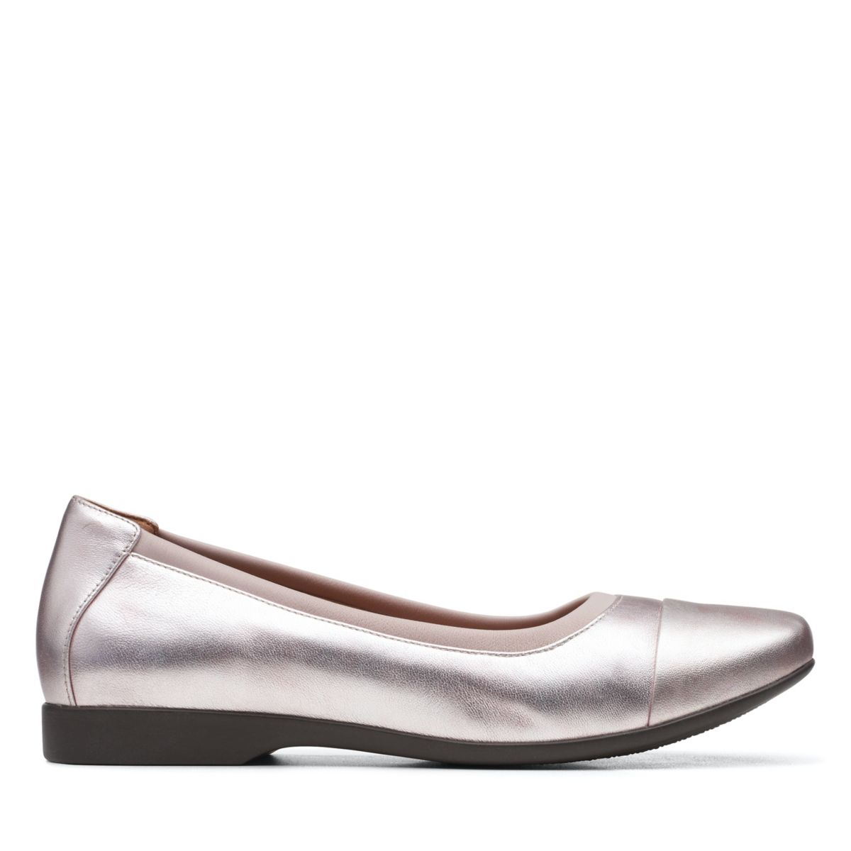 Női Clarks Un Darcey Cap 2 Balerina Cipő Platina | 80354105