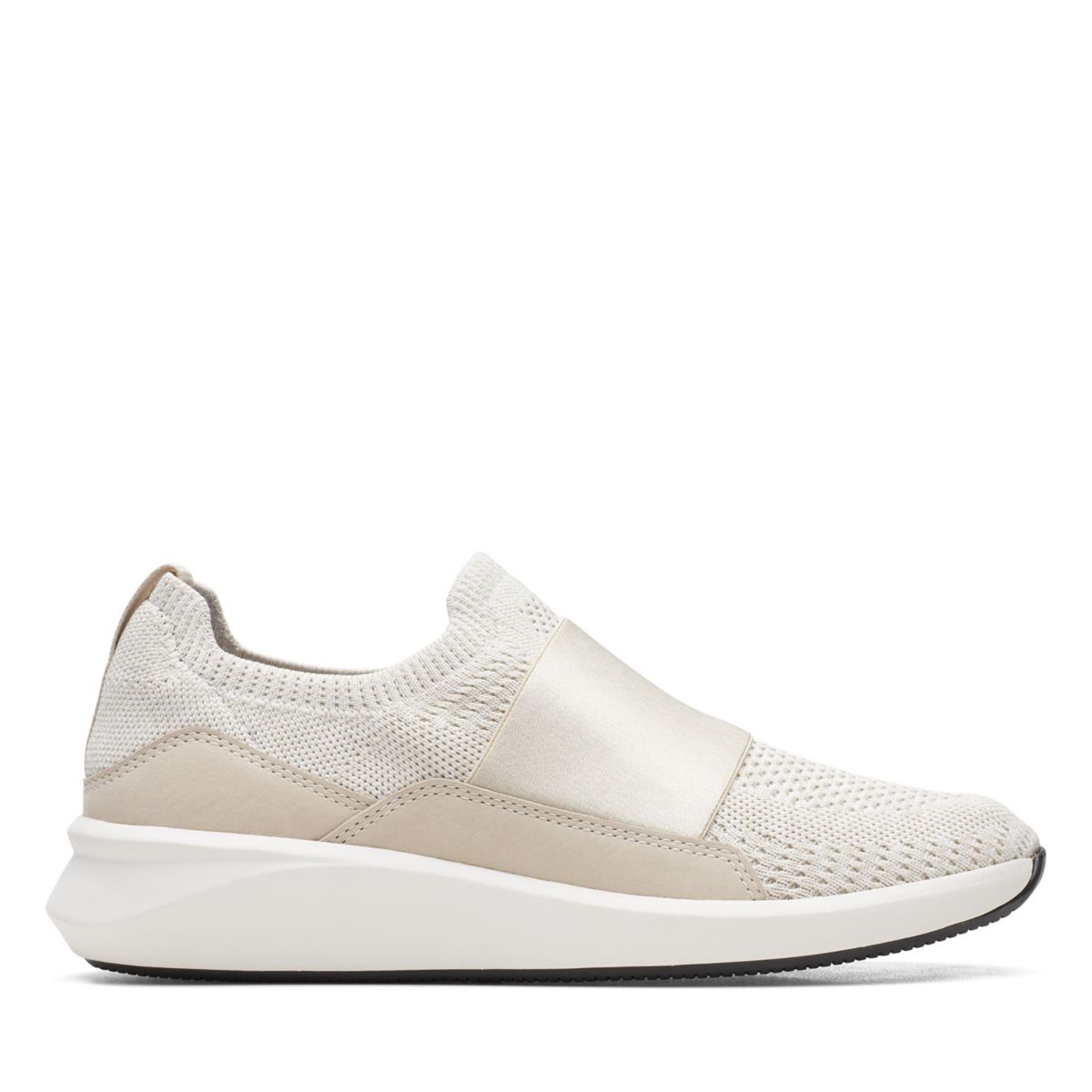 Női Clarks Un Rio Knit Slip On Fehér | 55060836